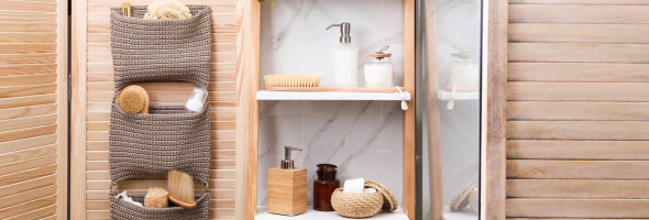 Bathroom space optimization and storage design