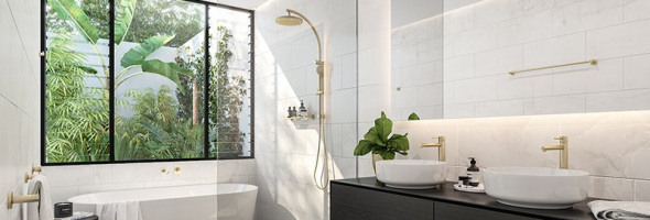 How to create a bathroom space that is both practical and artistic?